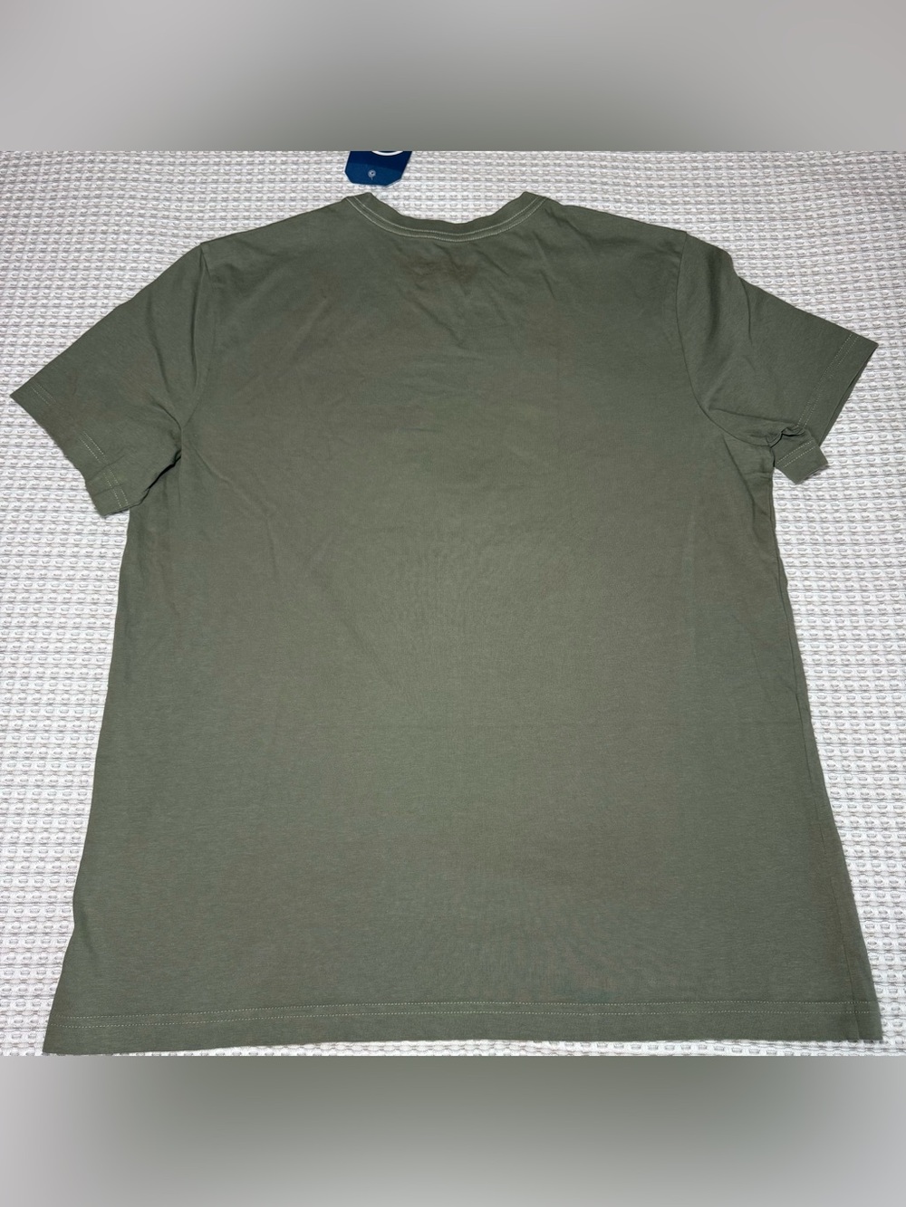 New Life Is Good Crusher Tee Mens Size Large Cotton Green “Just Add Coffee” - Picture 9 of 9